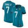 Brian Thomas Jr. Jacksonville Jaguars Nike Women's Game Jersey - Teal - Front View