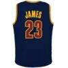 LeBron James Cleveland Cavaliers Mitchell & Ness Youth 2015/16 Hardwood Classics Swingman Jersey - Navy - Detail View