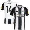Alexander Isak Newcastle United adidas 2024/25 Home Replica Player Jersey - Black - Front View