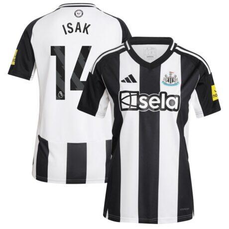 Alexander Isak Newcastle United adidas Women's 2024/25 Home Replica Player Jersey - Black - Front View