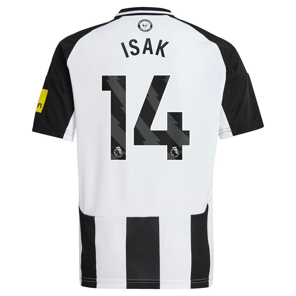 Alexander Isak Newcastle United adidas Youth 2024/25 Home Replica Player Jersey