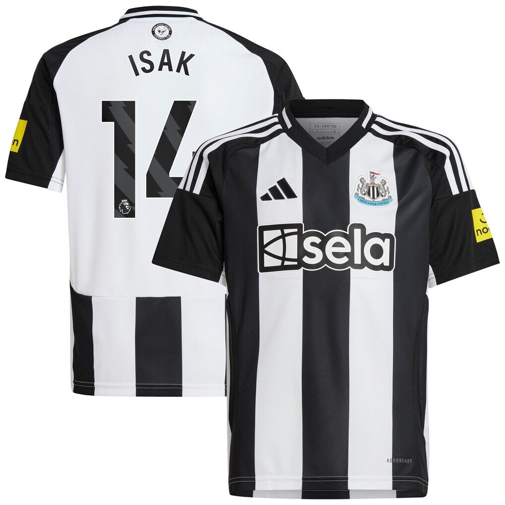 Alexander Isak Newcastle United adidas Youth 2024/25 Home Replica Player Jersey