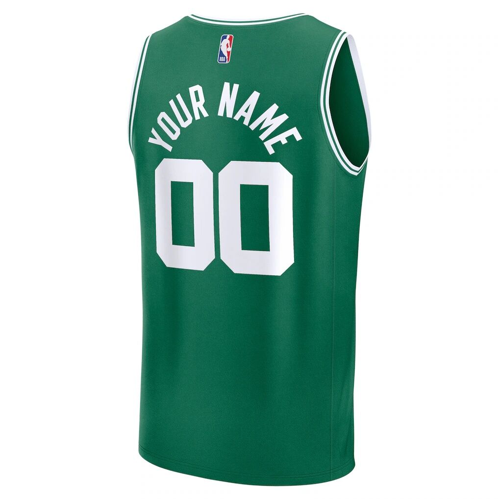 Boston Celtics Fashion7 Fast Break Custom Jersey - Icon Edition - Kelly Green