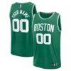 Boston Celtics Fashion7 Fast Break Custom Jersey - Icon Edition - Kelly Green - Front View