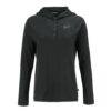 Buffalo Bills Cutter & Buck Women's Coastline Epic Comfort Eco Recycled Long Sleeve Hoodie T-Shirt - Black - Side View