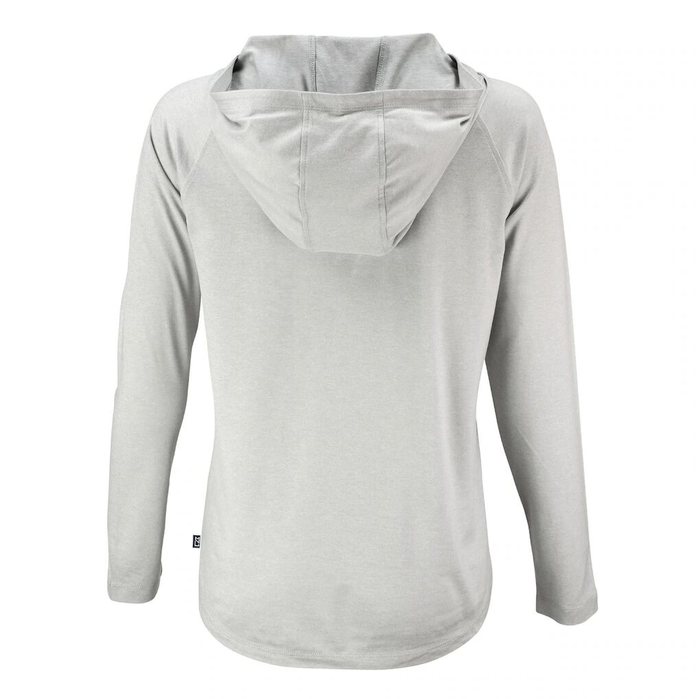 Jacksonville Jaguars Cutter & Buck Women's Coastline Epic Comfort Eco Recycled Long Sleeve Hoodie T-Shirt