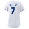 Bobby Witt Jr. Kansas City Royals Nike Women's Home Replica Player Jersey - White - Detail View