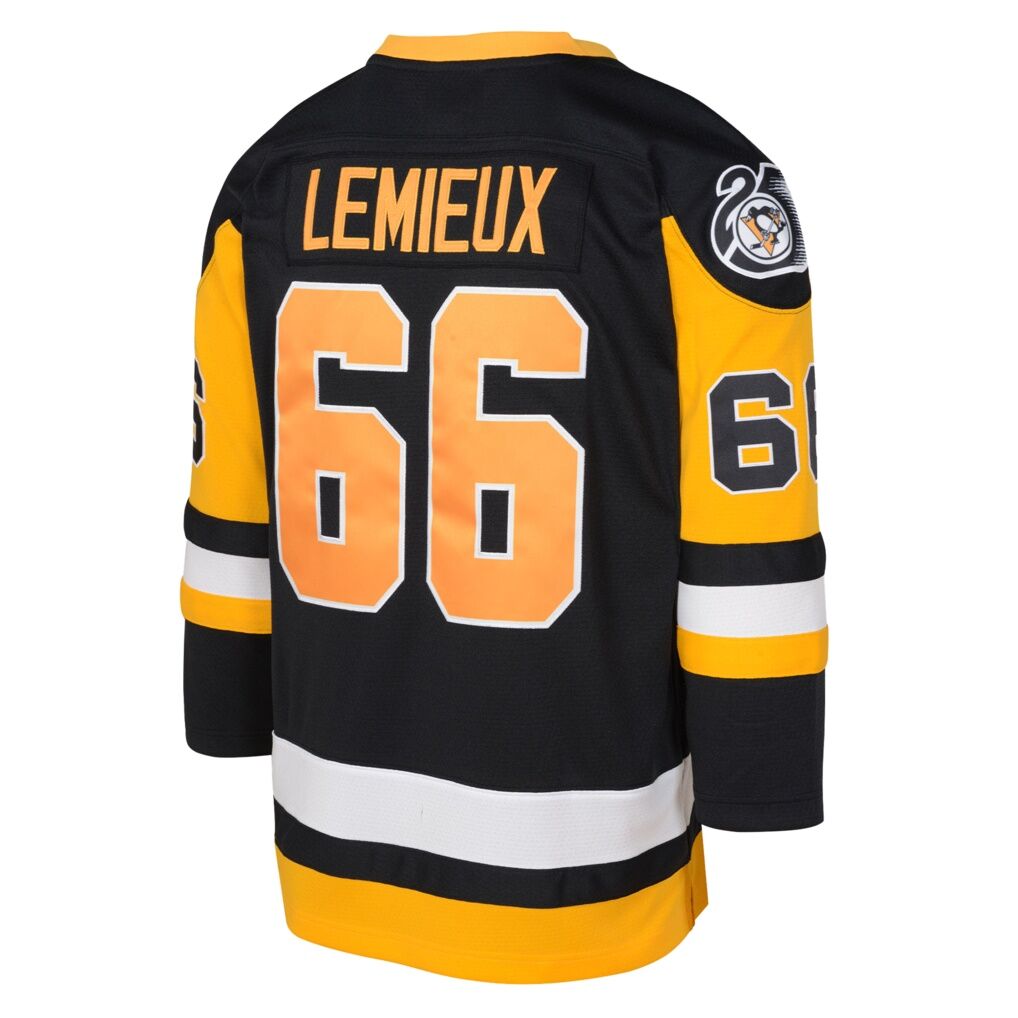Mario Lemieux Pittsburgh Penguins Mitchell & Ness Youth 1991/92 Captain Patch Power Play Player Jersey