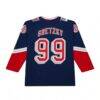 Wayne Gretzky New York Rangers Mitchell & Ness Youth 1996/97 Power Play Player Jersey - - Detail View