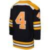 Bobby Orr Boston Bruins Mitchell & Ness Youth Power Play Player Jersey - Black - Detail View