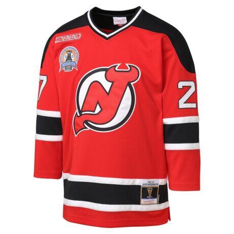 Scott Niedermayer New Jersey Devils Mitchell & Ness Youth 1999/00 Power Play Player Jersey - Red - Front View