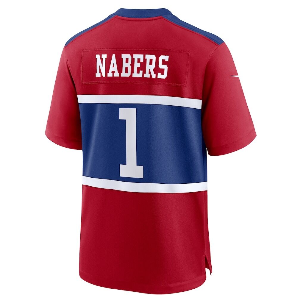 Malik Nabers New York Giants Nike Youth Game Jersey