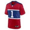 Malik Nabers New York Giants Nike Youth Game Jersey - Red - Side View