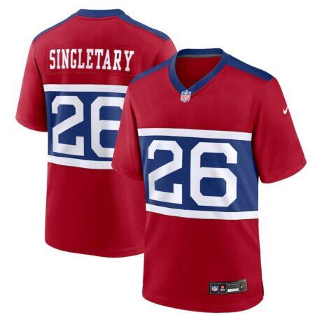 Devin Singletary New York Giants Nike Youth Game Jersey - Red - Front View