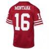 Joe Montana San Francisco 49ers Mitchell & Ness Youth 1990 Throwback Fashion Jersey - - Detail View