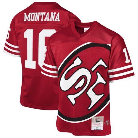 Joe Montana San Francisco 49ers Mitchell & Ness Youth 1990 Throwback Fashion Jersey - - Front View