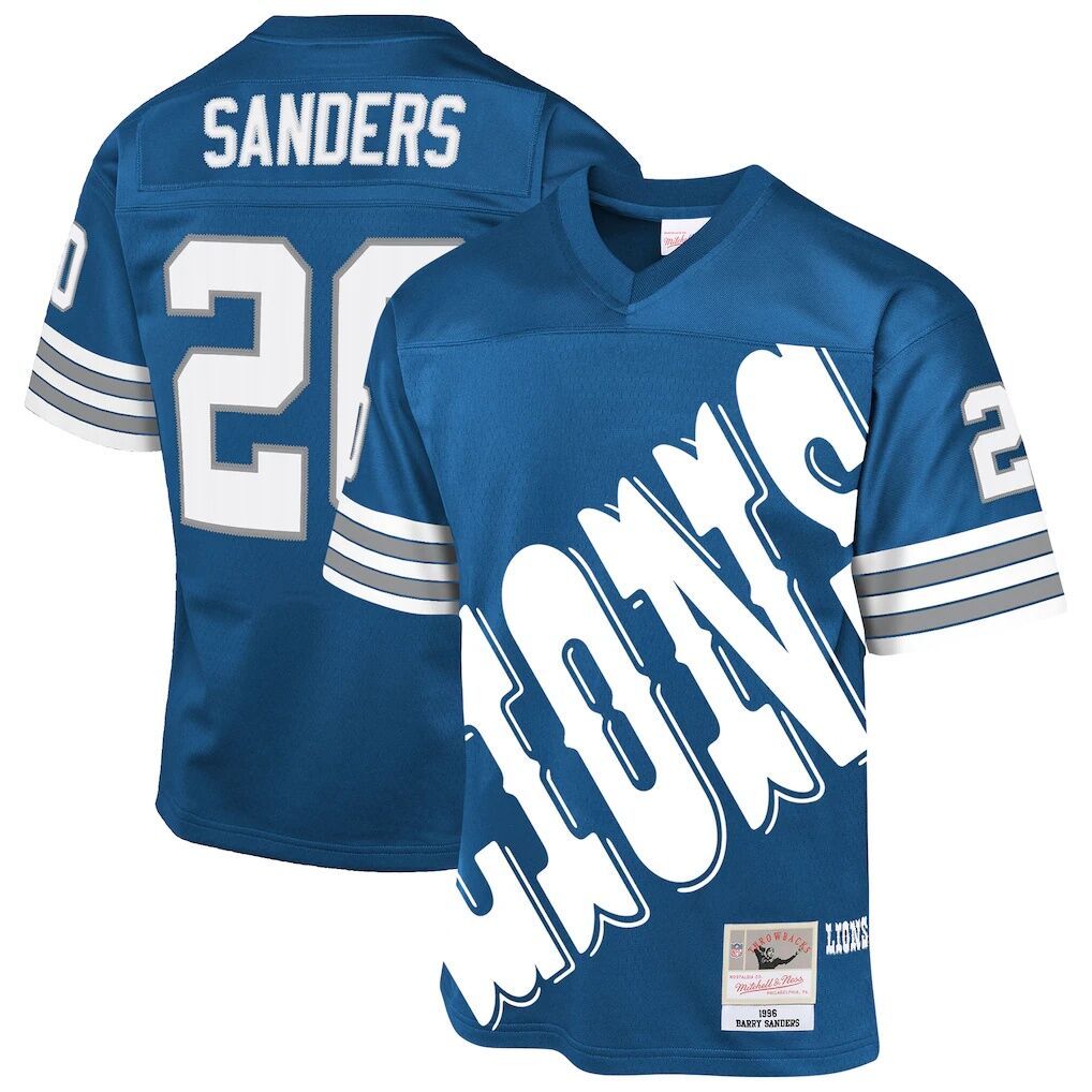 Barry Sanders Detroit Lions Mitchell & Ness Youth 1996 Throwback Fashion Jersey