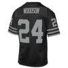 Charles Woodson Las Vegas Raiders Mitchell & Ness Youth 1998 Throwback Fashion Jersey - Black - Detail View