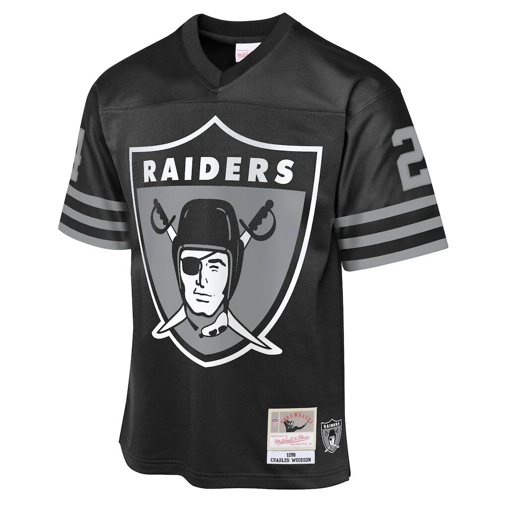 Charles Woodson Las Vegas Raiders Mitchell & Ness Youth 1998 Throwback Fashion Jersey