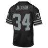 Bo Jackson Las Vegas Raiders Mitchell & Ness Youth 1988 Throwback Fashion Jersey - Black - Detail View