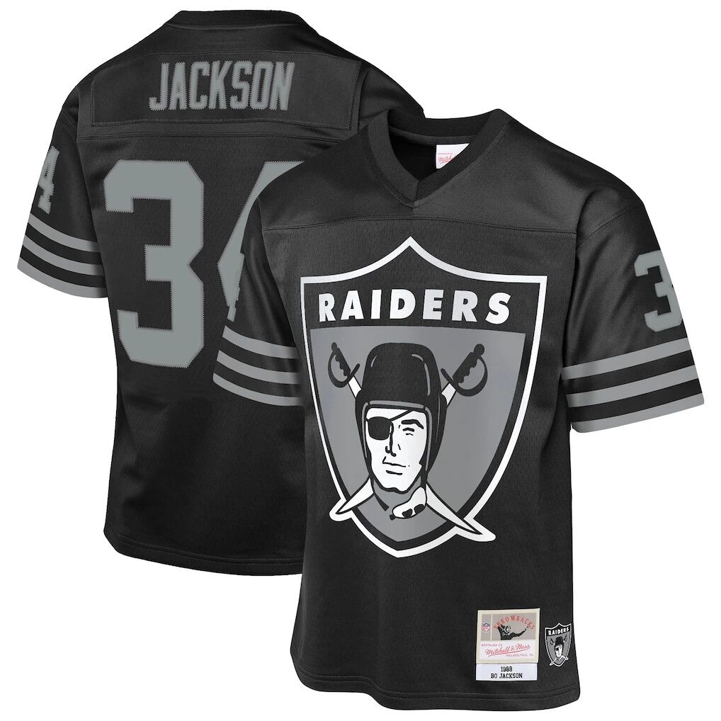 Bo Jackson Las Vegas Raiders Mitchell & Ness Youth 1988 Throwback Fashion Jersey