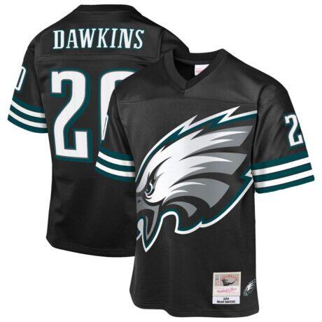 Brian Dawkins Philadelphia Eagles Mitchell & Ness Youth 2004 Throwback Fashion Jersey - Black - Front View