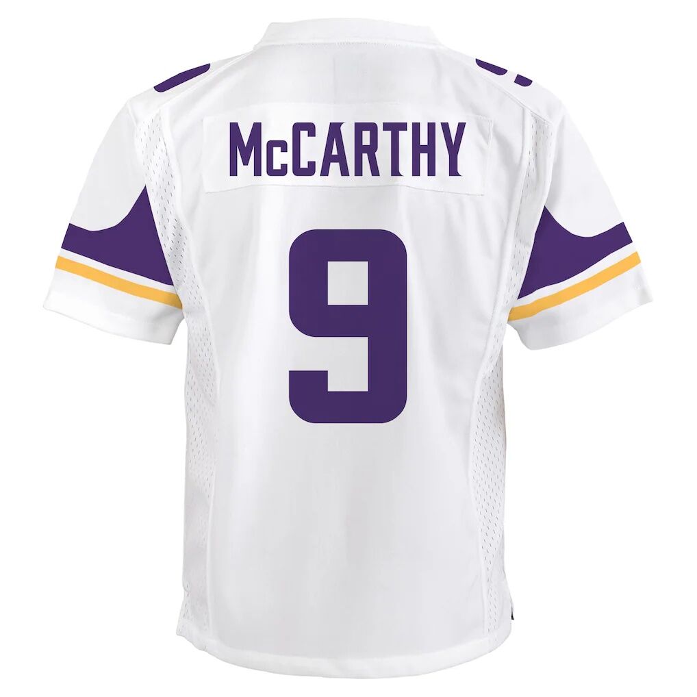 J.J. McCarthy Minnesota Vikings Nike Youth Game Jersey