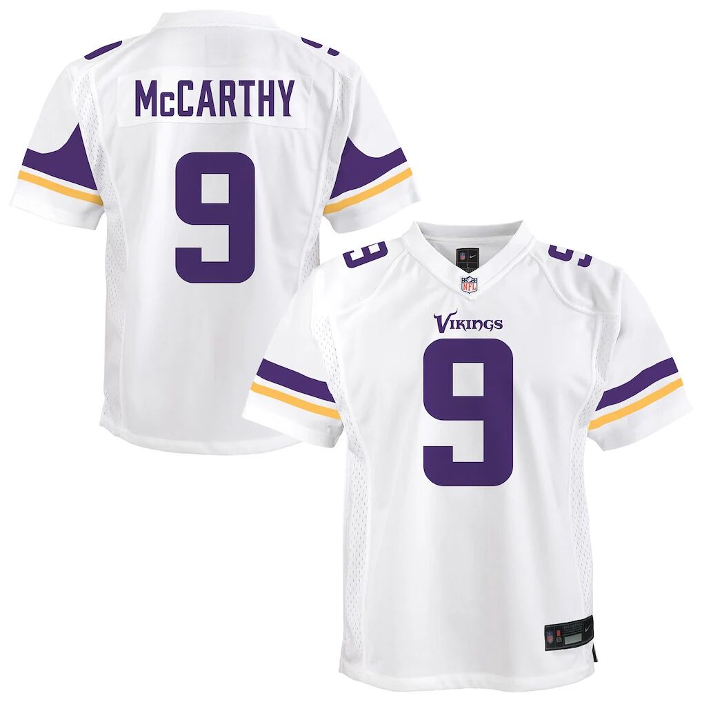 J.J. McCarthy Minnesota Vikings Nike Youth Game Jersey