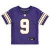 J.J. McCarthy Minnesota Vikings Nike Infant Alternate Player Game Jersey - Purple - Side View