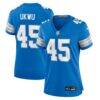 Isaac Ukwu Detroit Lions Nike Women's Game Jersey - Blue - Front View