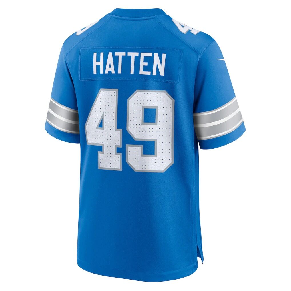 Hogan Hatten Detroit Lions Nike Game Jersey