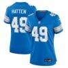 Hogan Hatten Detroit Lions Nike Women's Game Jersey - Blue - Front View