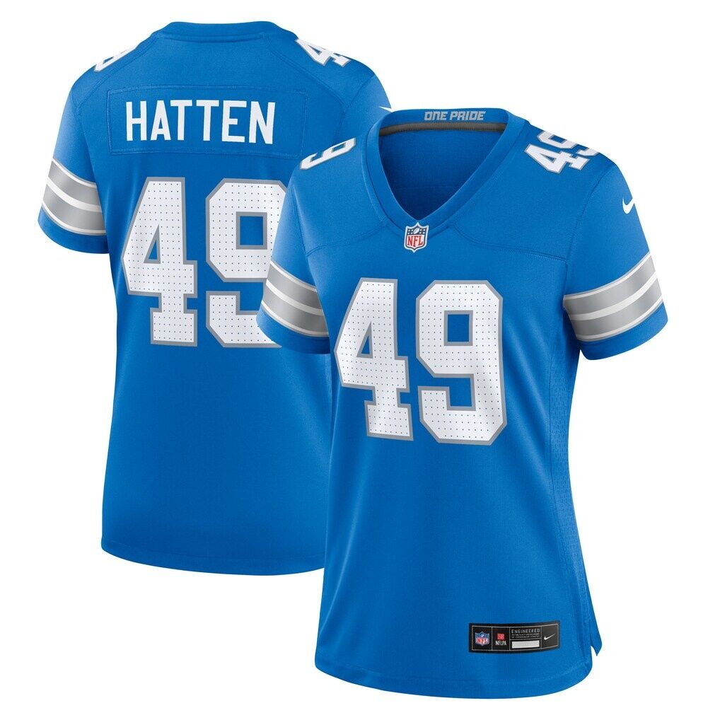 Hogan Hatten Detroit Lions Nike Women's Game Jersey