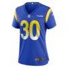 Josh Wallace Los Angeles Rams Nike Women's Game Jersey - - Side View