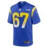 Justin Dedich Los Angeles Rams Nike Game Jersey - - Side View