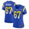 Justin Dedich Los Angeles Rams Nike Women's Game Jersey - - Front View