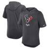 Houston Texans Nike Tri-Blend Performance Hoodie T-Shirt - - Front View