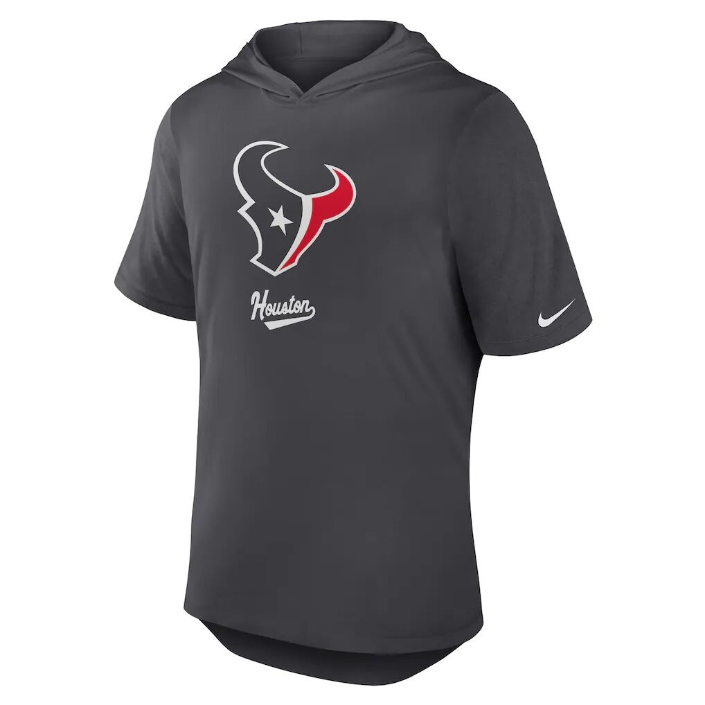 Houston Texans Nike Tri-Blend Performance Hoodie T-Shirt – Anthracite