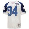 Charles Haley Dallas Cowboys 1994 Mitchell & Ness Authentic Throwback Retired Player Jersey - White - Front View