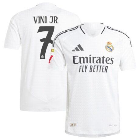 Vini Jr. Real Madrid adidas 2024/25 Home Authentic Player Jersey - White - Front View