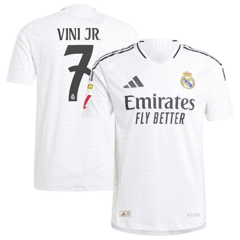 Vini Jr. Real Madrid adidas 2024/25 Home Authentic Player Jersey