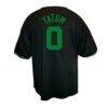 Jayson Tatum Boston Celtics Profile Big & Tall Name & Number Button-Up Jersey - Black - Detail View