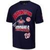 Washington Nationals Pro Standard Turn It Up Dropped Shoulder T-Shirt - Navy - Side View