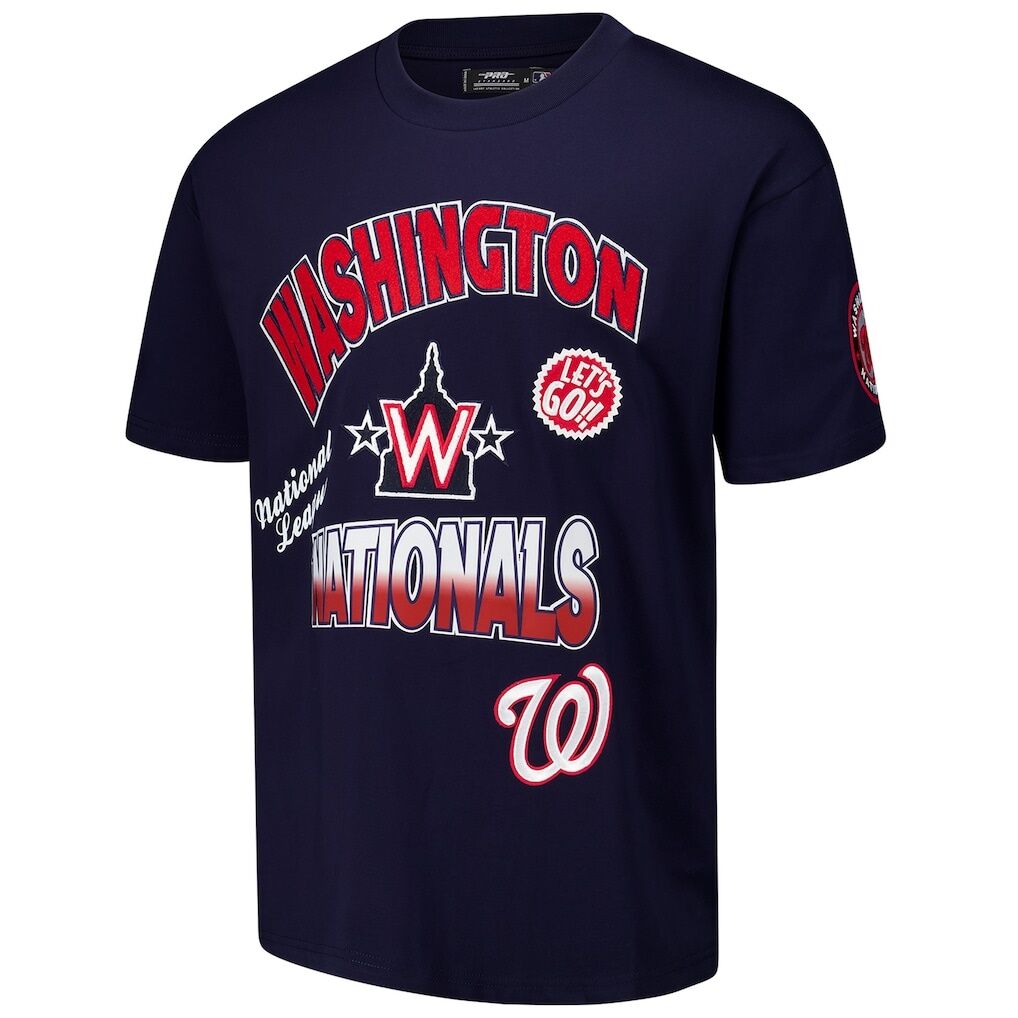 Washington Nationals Pro Standard Turn It Up Dropped Shoulder T-Shirt