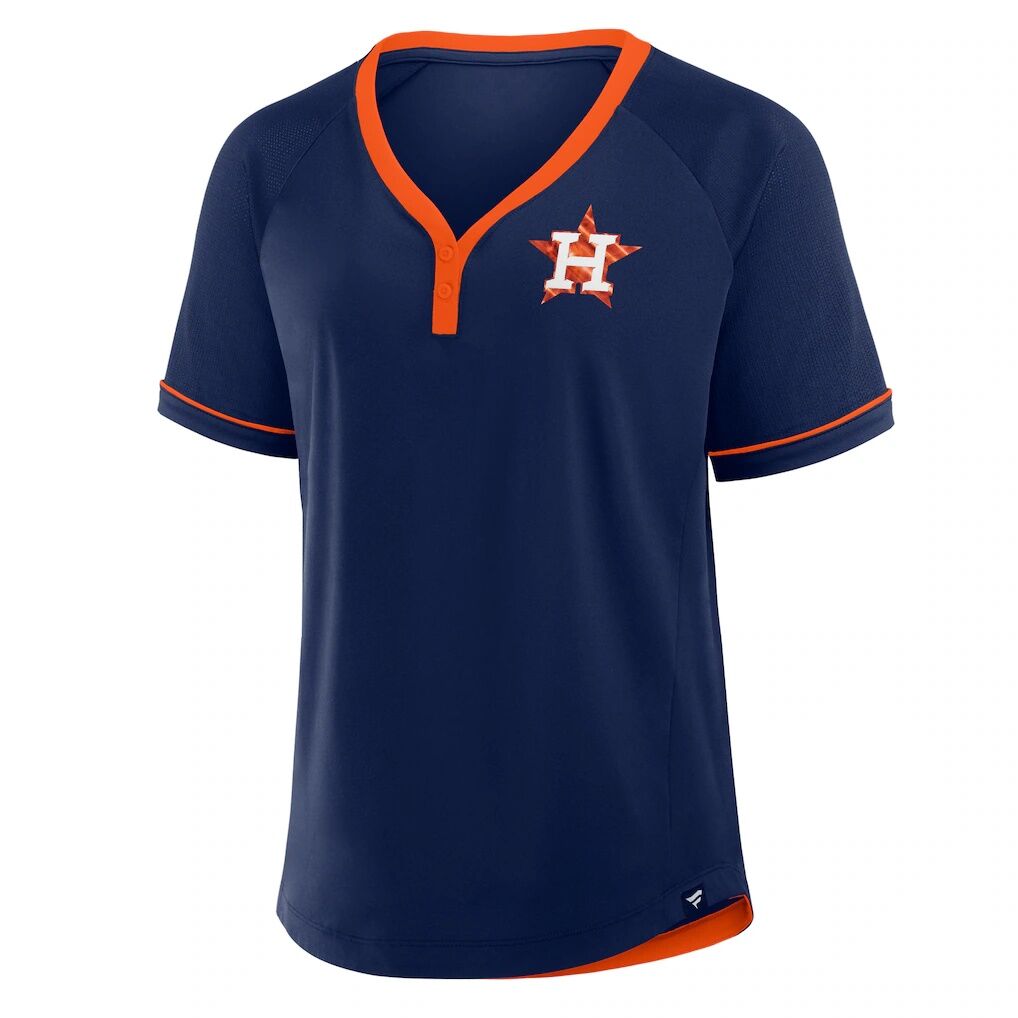 Houston Astros Fashion7 Women’s League Diva Star Raglan V-Neck T-Shirt