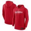 Los Angeles Angels Nike Authentic Collection Lightweight Dri-FIT Hoodie - - Front View
