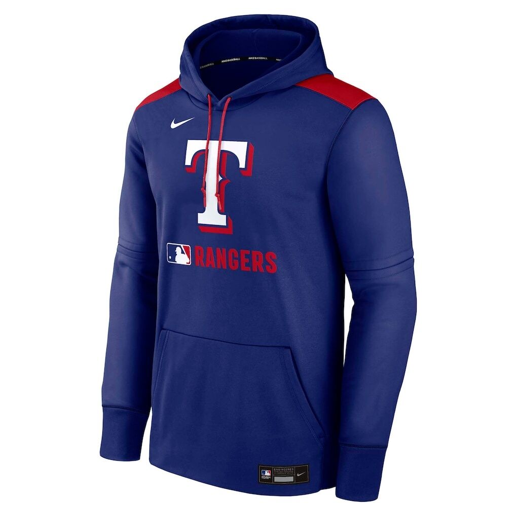 Texas Rangers Nike Authentic Collection Performance Pullover Hoodie – Royal
