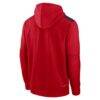Washington Nationals Nike Authentic Collection Performance Pullover Hoodie - Red - Detail View