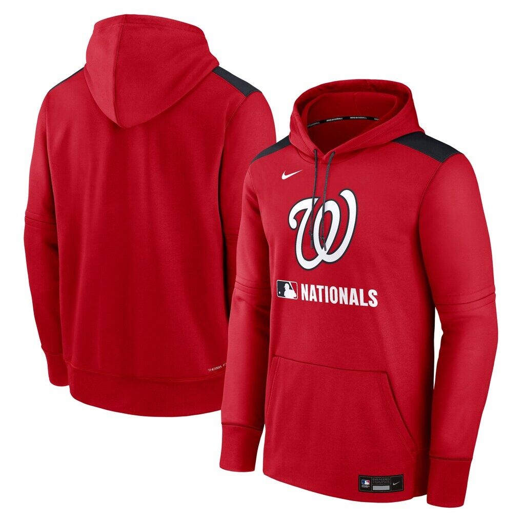 Washington Nationals Nike Authentic Collection Performance Pullover Hoodie