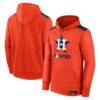 Houston Astros Nike Authentic Collection Performance Pullover Hoodie - Orange - Front View